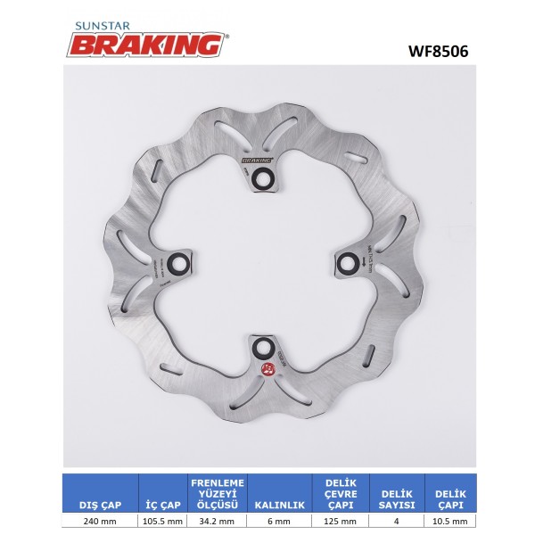 DALGALI ARKA FREN DİSKİ
