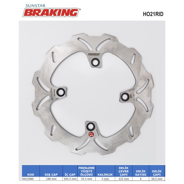 DALGALI FREN DİSKİ