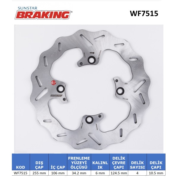 DALGALI FREN DİSKİ