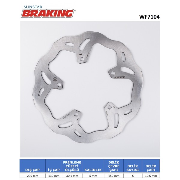 DALGALI ÖN FREN DİSKİ