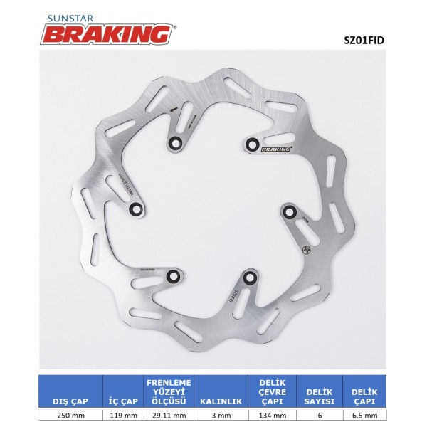 DALGALI ÖN FREN DİSKİ