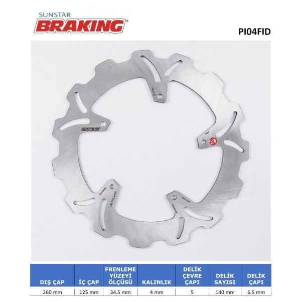 DALGALI ÖN FREN DİSKİ