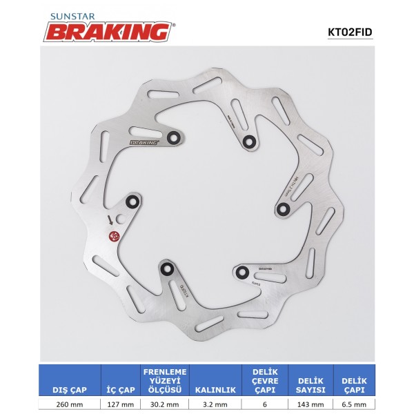 DALGALI ÖN FREN DİSKİ