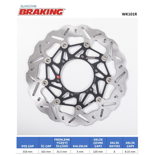 DALGALI ÖN PERFORMANS FREN DİSKİ (SAĞ)