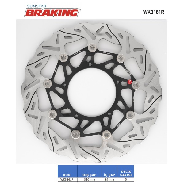 DALGALI ÖN PERFORMANS FREN DİSKİ (SAĞ)