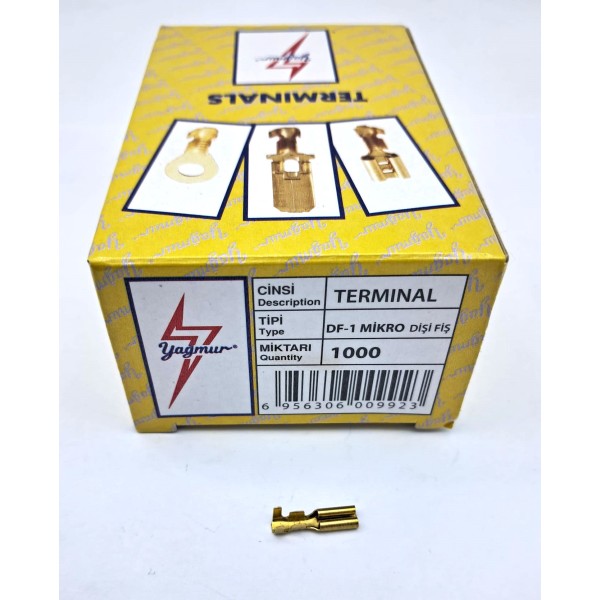 DF/1 MİKRO DİŞİ FİŞ (1 KUTU = 1000 ADET)