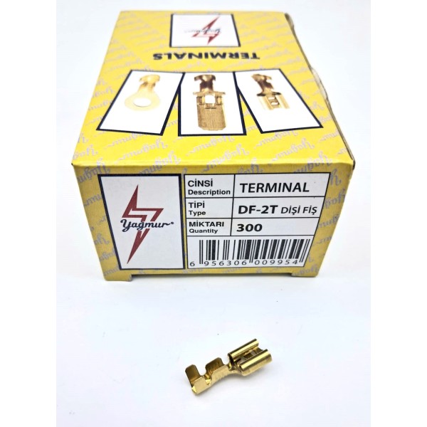 DF/2T TIRNAKLI DİŞİ FİŞ (1 KUTU = 300 ADET)