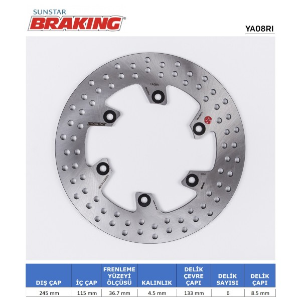 DUCATI / YAMAHA YUVARLAK ARKA FREN DİSKİ