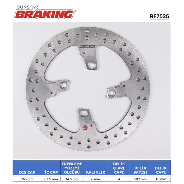 DUCATI YUVARLAK ARKA FREN DİSKİ