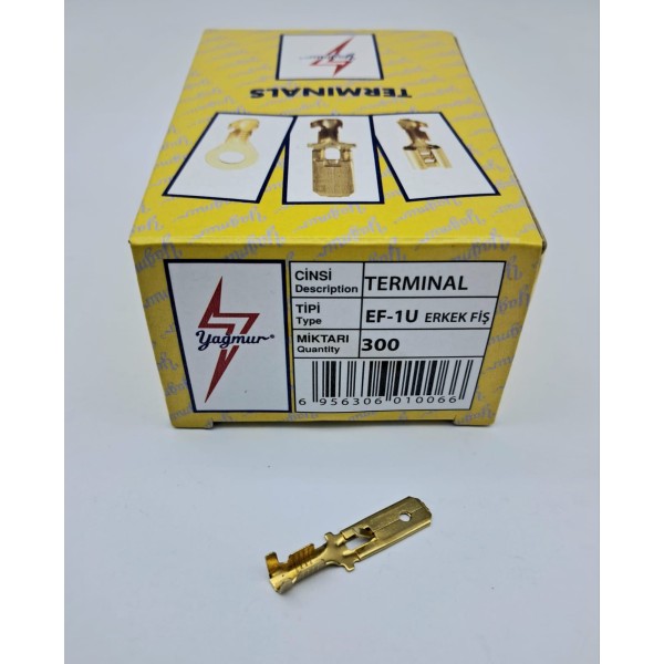 EF/1U UZUN ERKEK FİŞ (1 KUTU = 300 ADET)