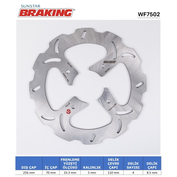 HONDA DALGALI ARKA FREN DİSKİ