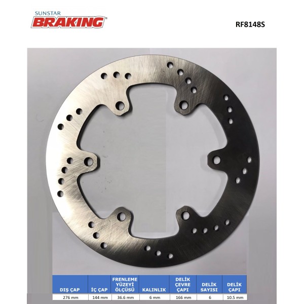 HONDA SWT 600 YUVARLAK ÖN FREN DİSKİ HONDA SWT 600 YUVARLAK ÖN FREN DİSKİ