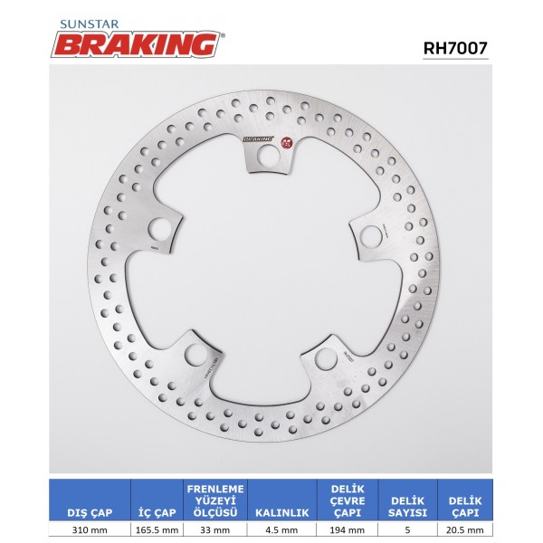 HONDA VFR 1200 X / CROSSTOURER / GOLD WING F6C YUVARLAK ÖN FREN DİSKİ HONDA VFR 1200 X / CROSSTOURER / GOLD WING F6C YUVARLAK ÖN FREN DİSKİ