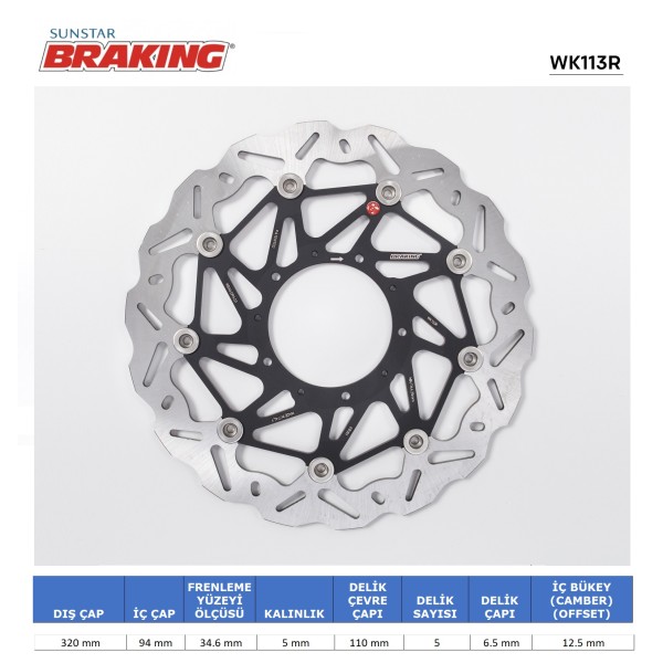 HONDA VFR 800 X CROSSRUNNER DALGALI ÖN PERFORMANS FREN DİSKİ (SAĞ) HONDA VFR 800 X CROSSRUNNER DALGALI ÖN PERFORMANS FREN DİSKİ (SAĞ)