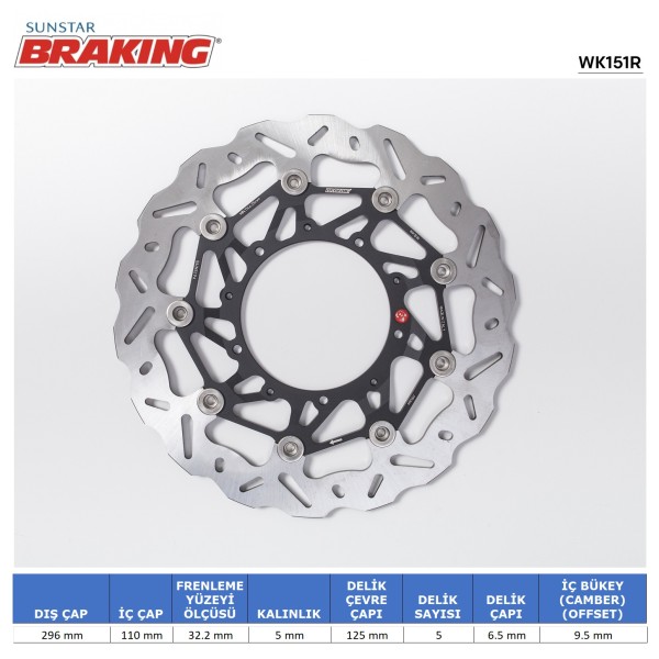 HONDA X-ADV 750 DALGALI ÖN PERFORMANS FREN DİSKİ (SAĞ)