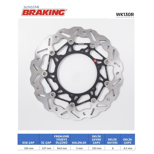 KTM ADVENTURE 790-890-1050-1190-1290 DALGALI ÖN PERFORMANS FREN DİSKİ (SAĞ)