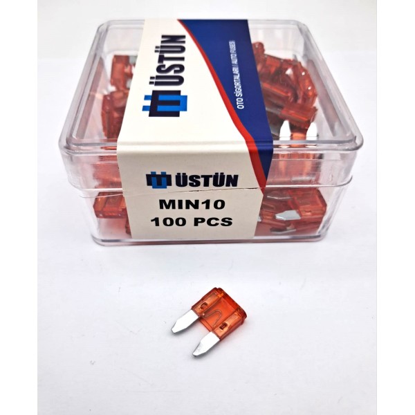 MİNİ BIÇAK  SİGORTA 10 AMPER (1 KUTU = 100 ADET)