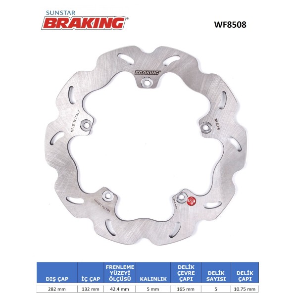 PEUGEOT GEOPOLIS 250-300 / SATELIS DALGALI ARKA FREN DİSKİ