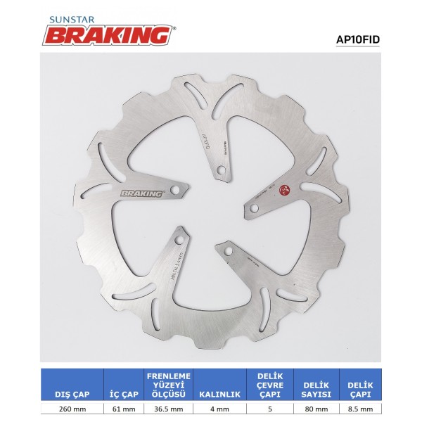 SCARABEO DALGALI ÖN FREN DİSKİ