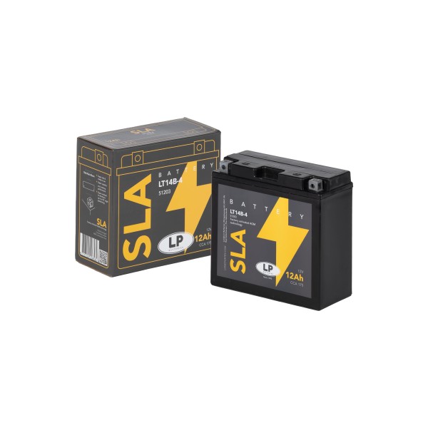 SLA AKÜ (MB LT14B-4) / 12 A / KG: 4,14 / L:150 / W:70 / H:145 / CCA: 175