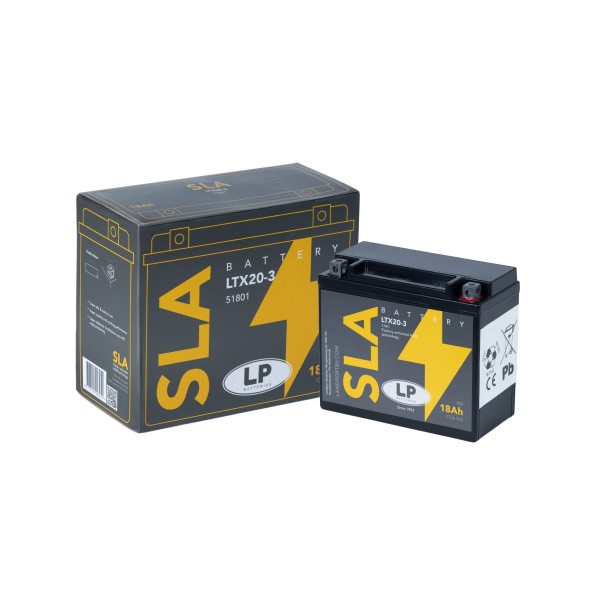 SLA AKÜ (MB LTX20-3) / 18 A / KG: 5,9 / L:175 / W:87 / H:155 / CCA: 310