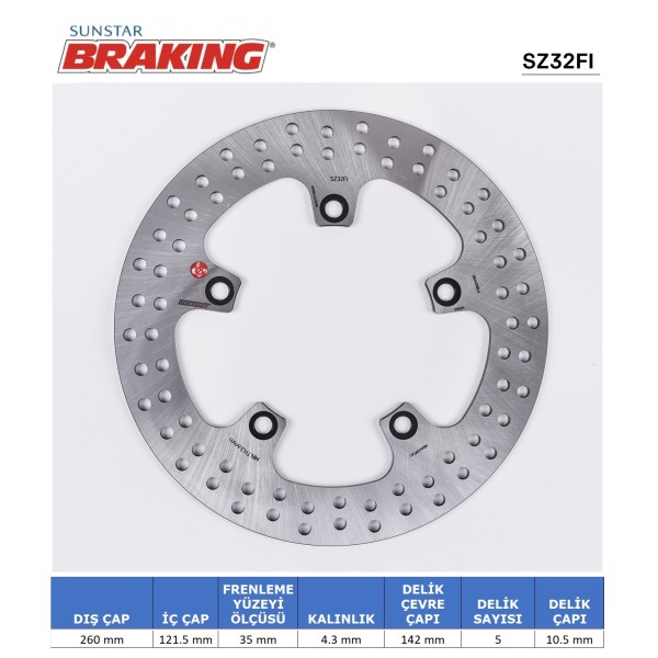 SUZUKI AN 400-650 BURGMAN YUVARLAK ÖN FREN DİSKİ SUZUKI AN 400-650 BURGMAN YUVARLAK ÖN FREN DİSKİ