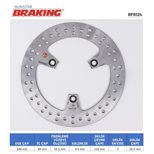 SUZUKI BURGMAN 200 YUVARLAK ÖN VE ARKA FREN DİSKİ SUZUKI BURGMAN 200 YUVARLAK ÖN VE ARKA FREN DİSKİ