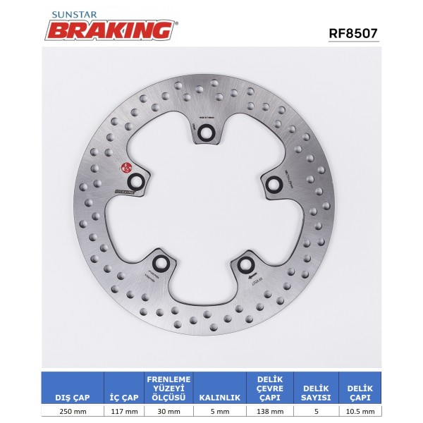 SUZUKI BURGMAN 650 YUVARLAK ARKA FREN DİSKİ