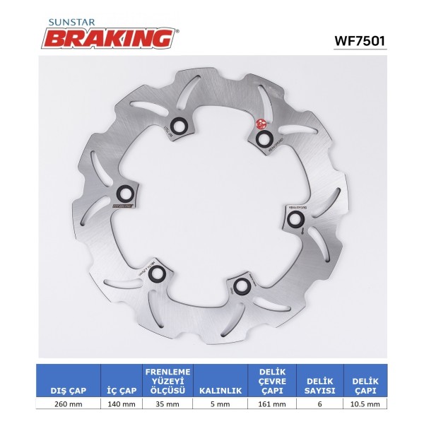 SUZUKİ DALGALI ARKA FREN DİSKİ