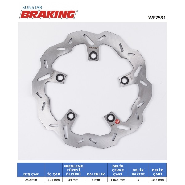 SUZUKI GSX-S / F ABS / KATANA DALGALI ARKA FREN DİSKİ