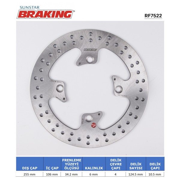 TRIUMPH YUVARLAK ARKA FREN DİSKİ