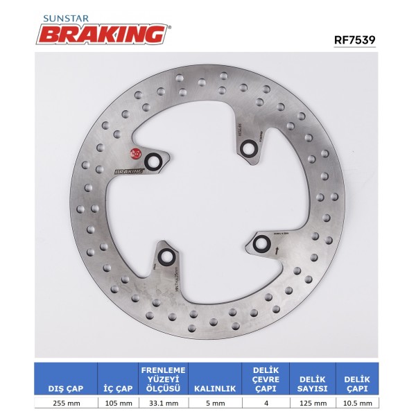 TRIUMPH YUVARLAK ARKA FREN DİSKİ