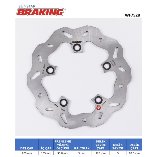 YAMAHA YZF R1 / M ARKA DALGALI FREN DİSKİ