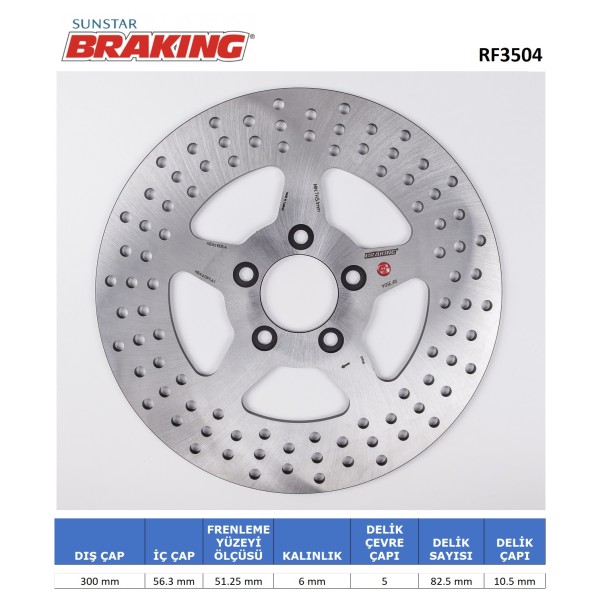 YUVARLAK ARKA FREN DİSKİ