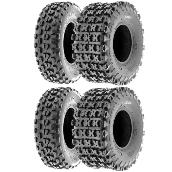 Sunf Set 22X7-10 Ve 22X10-10 A017 - A027 6Kat Atv Lastik Takımı Ön-Arka