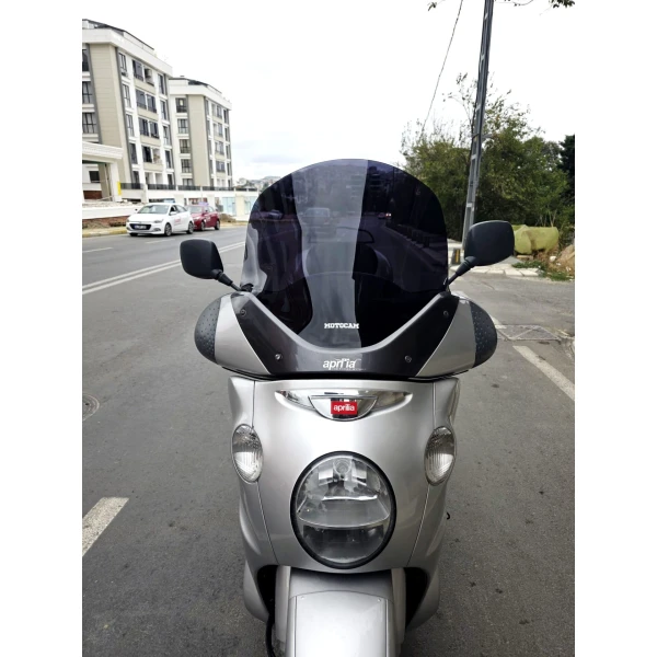 Aprilia Scarabeo 500 Siperlik Ön Cam 49Cm 2003 2008 Model Siyah Renkli 4Mm