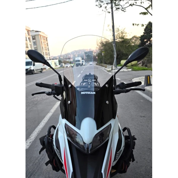 Benelli Trk 251 Siperlik Ön Cam 2019 2023 Model 56Cm Şeffaf Renkli 4Mm
