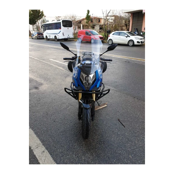 Cf Moto 650 Mt Siperlik Ön Cam 2025 Model 56Cm Şeffaf Renkli 4Mm Uzun Cam