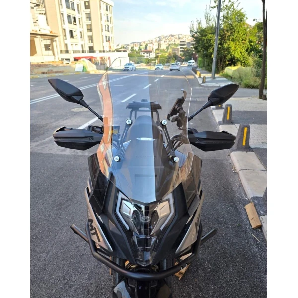 Cf Moto 700 Mt Siperlik Ön Cam 2024 2025 Model 56Cm Şeffaf Renkli 4Mm
