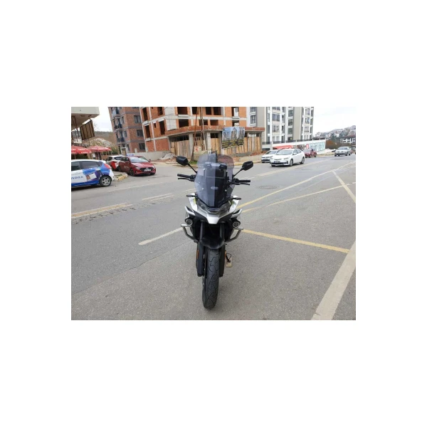 Cf Moto 800 Mt Siperlik Ön Cam 2022 2025 Model 57Cm Füme Renkli 4Mm Uzun Cam