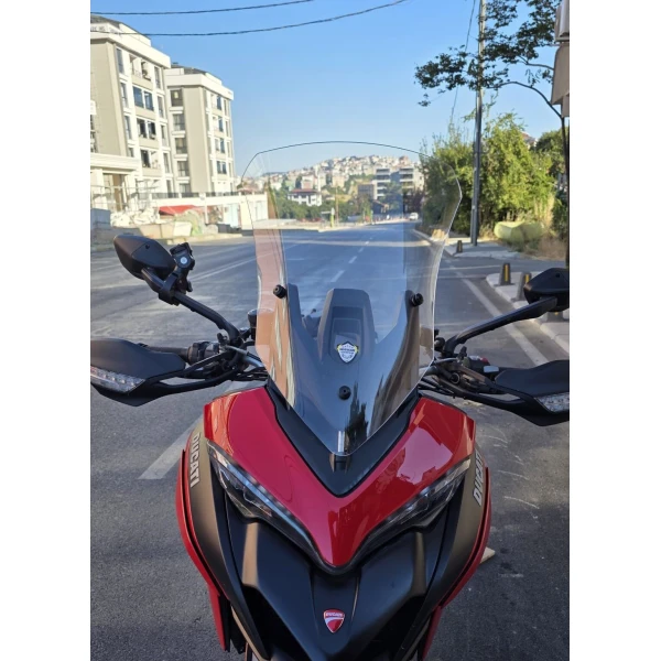 Ducati Multistrada V2 Siperlik Ön Cam 2022 2025 Model 60Cm Şeffaf Renkli 4Mm