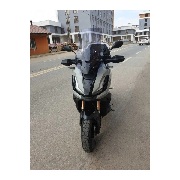 Honda Adv 350 Siperlik Ön Cam 2023 2025 Model 60Cm Füme Renkli 4Mm Orta Boylu Cam