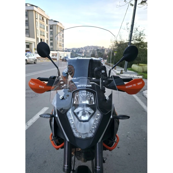 Ktm 1090 Siperlik Ön Cam 2008 2017 Model 56Cm Şeffaf Renkli 4Mm