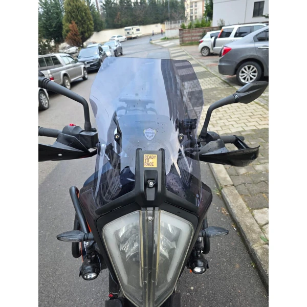Ktm Duke 250 390 Siperlik Ön Cam 2013 2023 Model 57Cm Füme Renkli Uzun Cam