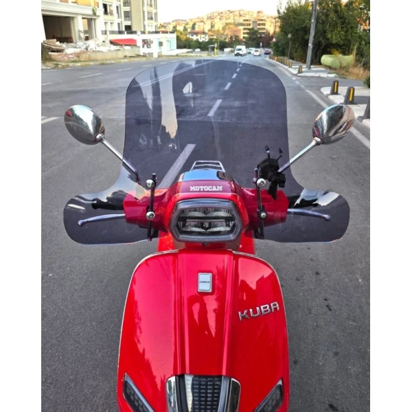 Küba Grace 50 125 Ön Cam 2023 2025 Model 37Cm Füme Renkli Elcikli Aparatsizdir