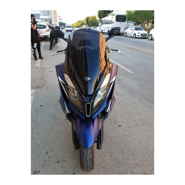 Kymco Downtown 250I Siperlik Ön Cam 2016 2025 Model 61Cm Siyah Renkli 4Mm