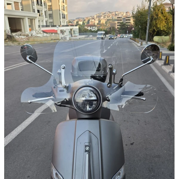 Mondial Exon 125 Ön Cam 2023 2025 Model 39Cm Şeffaf Renkli 4Mm Aparat Gönderi̇lmeyecek