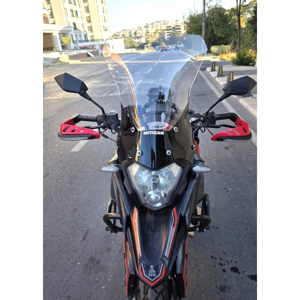 Mondial Rx3 İ Evo Siperlik Ön Cam 2015 2022 Model 52Cm Şeffaf Renkli 4Mm Uzun Cam