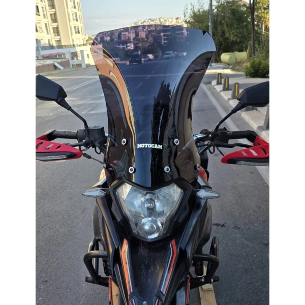 Mondial Rx3 İ Evo Siperlik Ön Cam 2015 2022 Model 52Cm Siyah Renkli 4Mm Uzun Cam