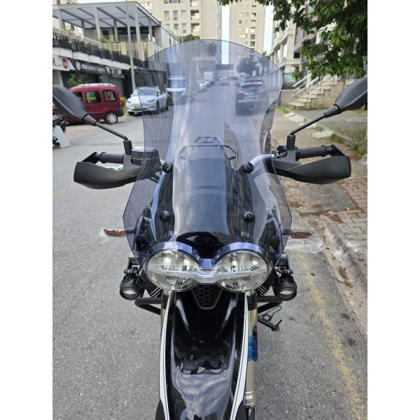 Moto Guzzi V85 Siperlik Ön Cam 2019 2023 Model 58Cm Füme Renkli 4Mm